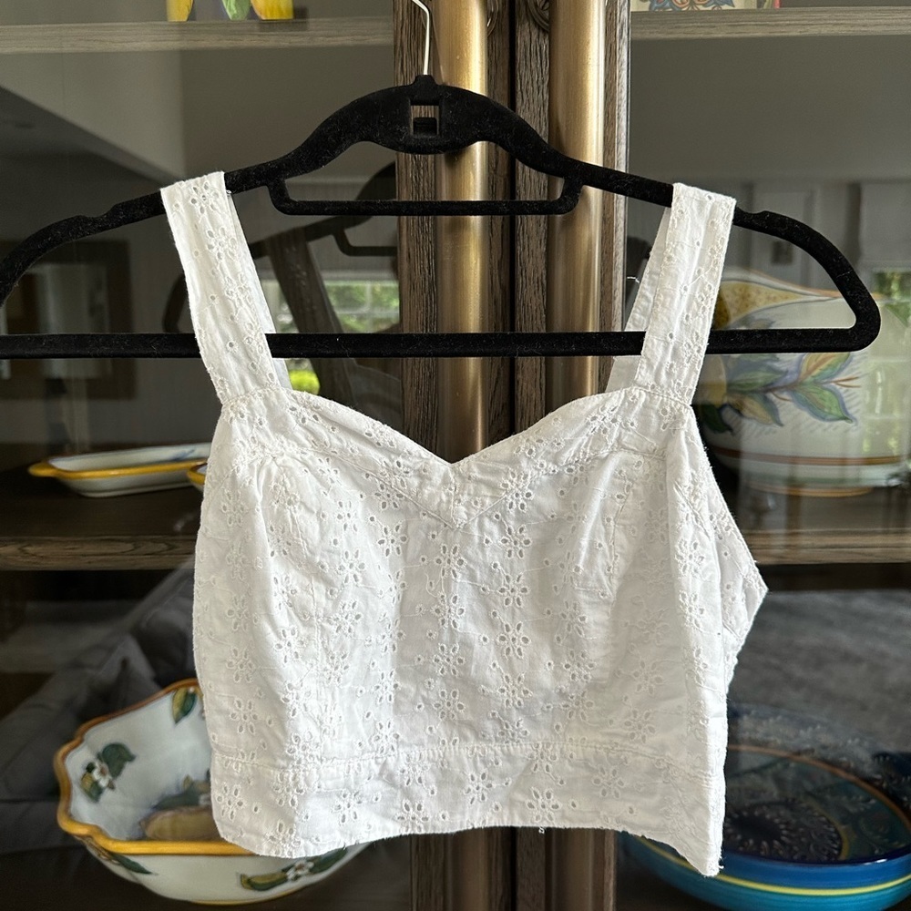 Aerie Cropped Floral Detail Top​​​ - Picture 5 of 5